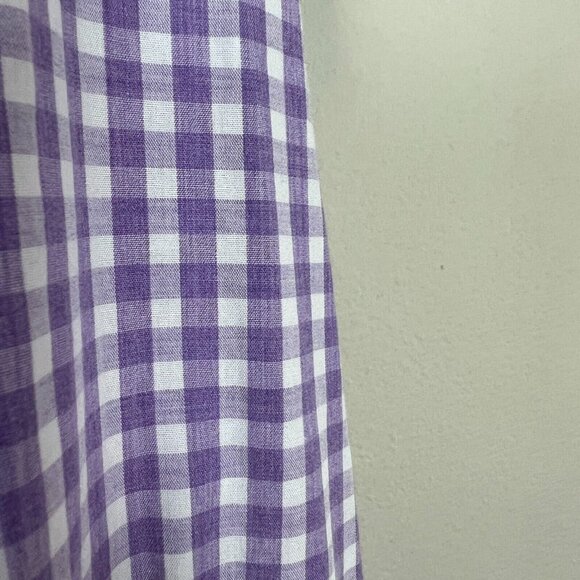 Peter Millar‎ Shirt Mens Large Purple White 100% Cotton Check Button Down Pocket - Picture 5 of 10